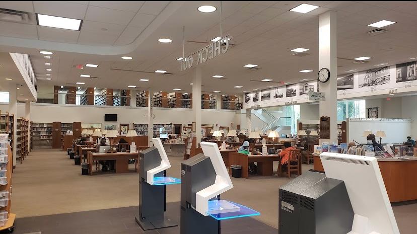 Inside the library